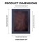 Black Wood Grain Shadow Box Frame with Acrylic Front - Brown Suede Backing, 30 Sizes